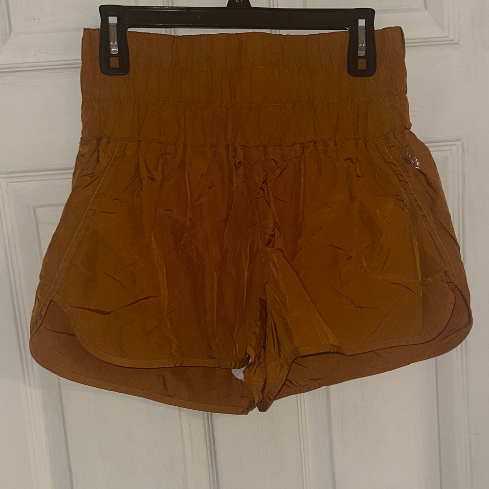 FP Movement by Free People High-Waisted Tan Athletic Shorts